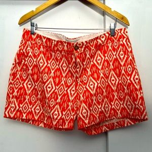 Old Navy Orange patterned shorts size 12 EUC